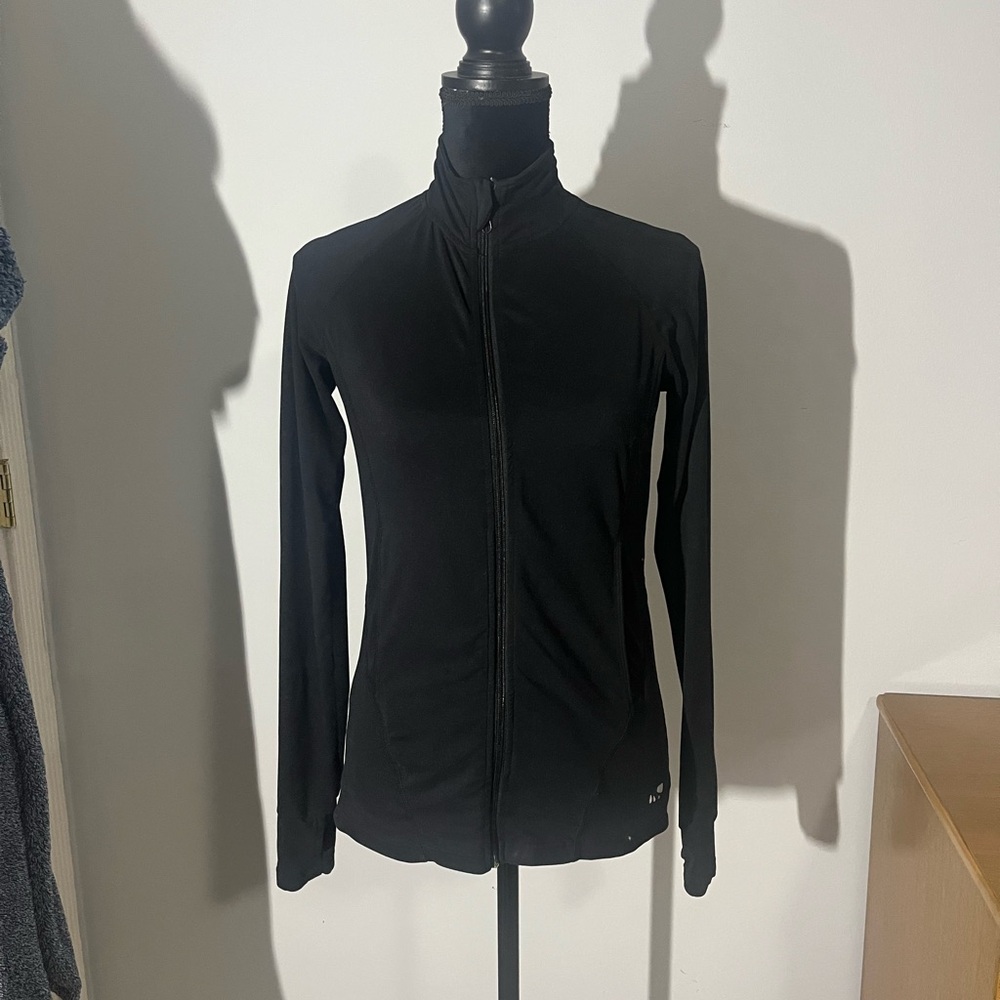 Marika Black Full-Zip Women's Top Track Jacket Small